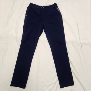 FIGS Womens Technical Collection Straight Leg Scrub Pants in Navy Small